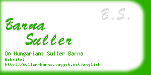 barna suller business card